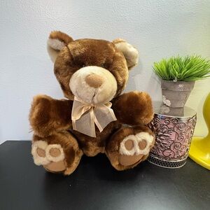 Dan Dee Plush Bear with Bow